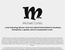 Tablet Screenshot of michaelcortes.com